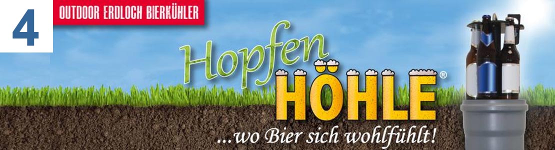 HopfenHöhle LIFT Outdoor Erdloch Bierkühler HopfenHöhle LIFT Outdoor Erdloch Bierkühler