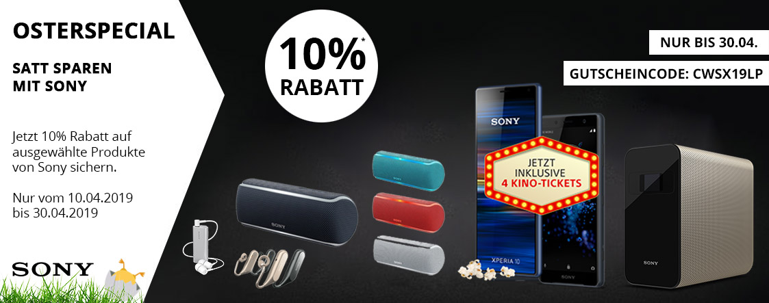 Jetzt 10% Rabatt aufausgewählte Produktevon Sony sichern | cw-mobile.de Jetzt 10% Rabatt aufausgewählte Produktevon Sony sichern | cw-mobile.de