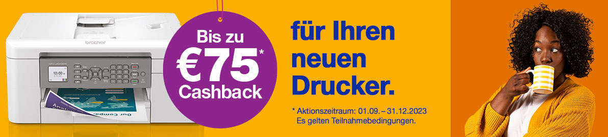 Brother „Cashback für Endkunden-Aktion“ im Onlineshop von cw-mobile.de