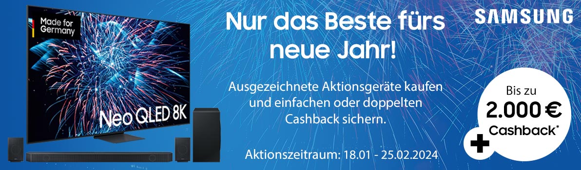 Samsung Cashback Aktion - Nur das Beste fürs neue Jahr!