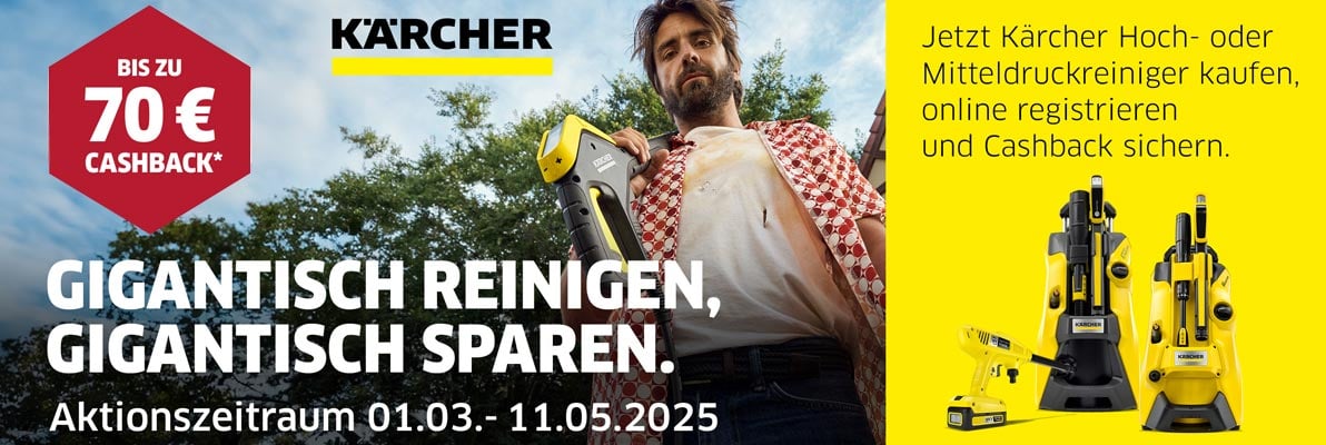 Kärcher Cashback Aktion bei cw-mobile